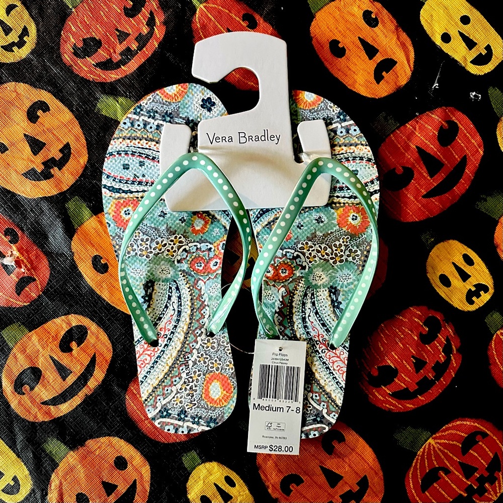 NWT Vera Bradley Flip Flops